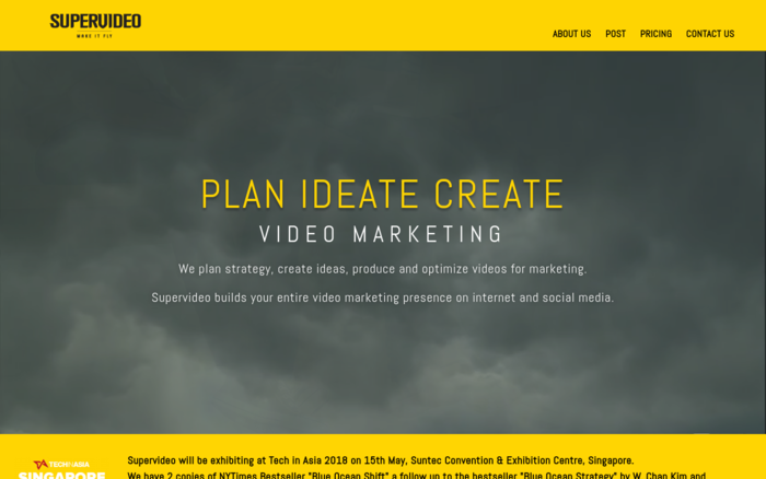 Supervideo. Plan, Ideate, Create, Video Marketing.